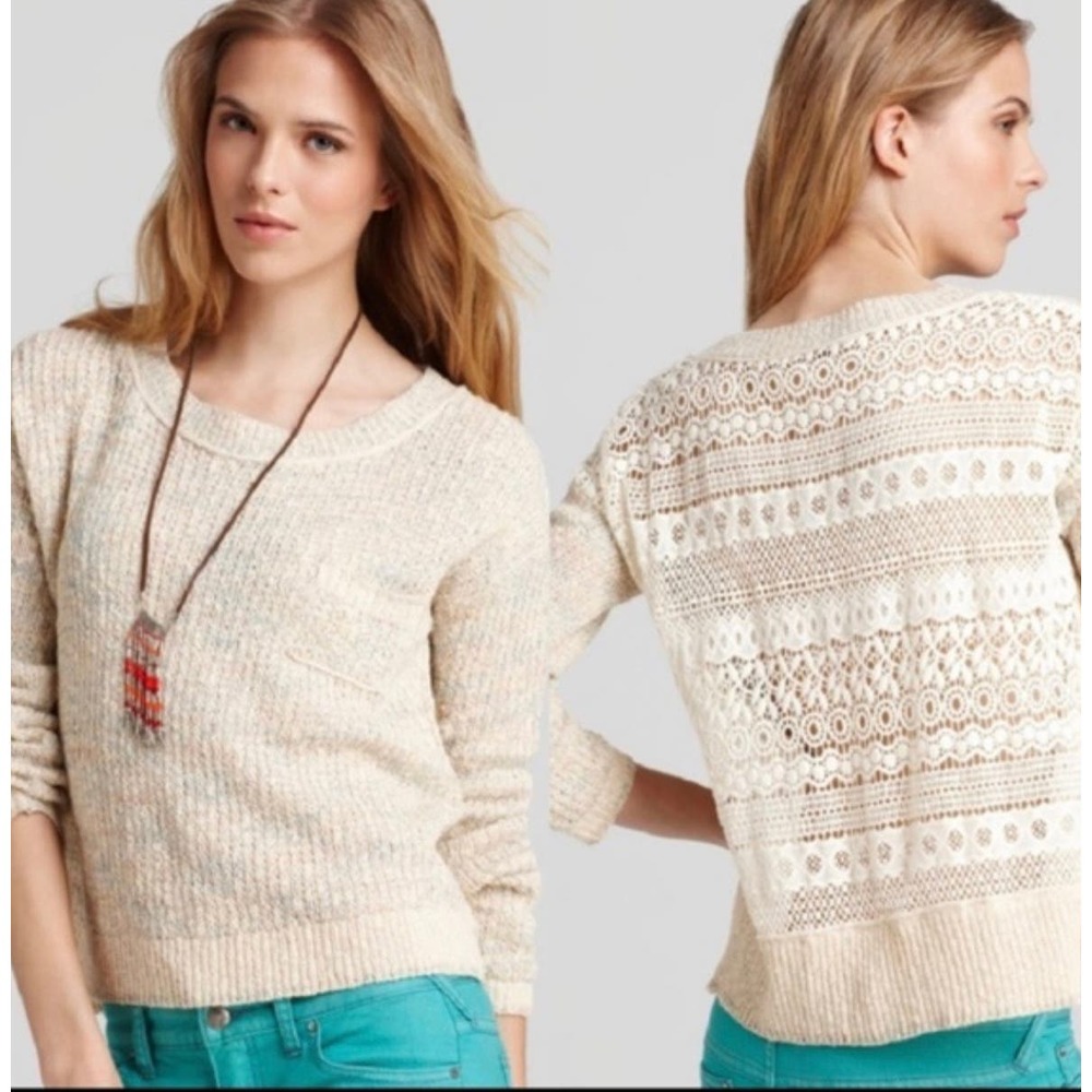 Free people sweet Jane marled sweater women's size xs